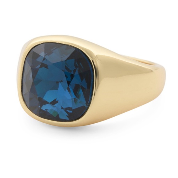 Gorjana Montana Blue Nova Cocktail Ring Size 8 New - Picture 1 of 5